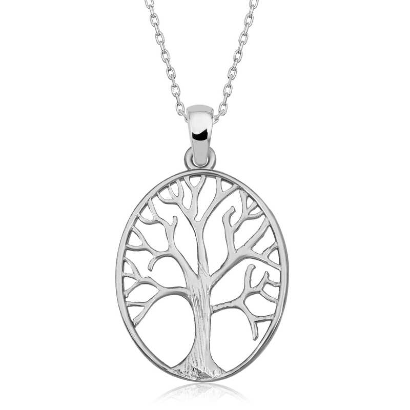 925 Ayar Gümüş Hayat Ağacı Kadın Gümüş Kolye