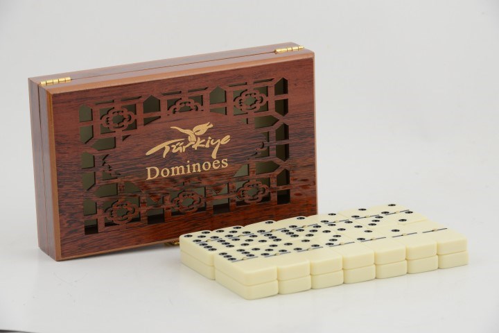 Ahşap Kutulu Domino Oyunu Alk2268