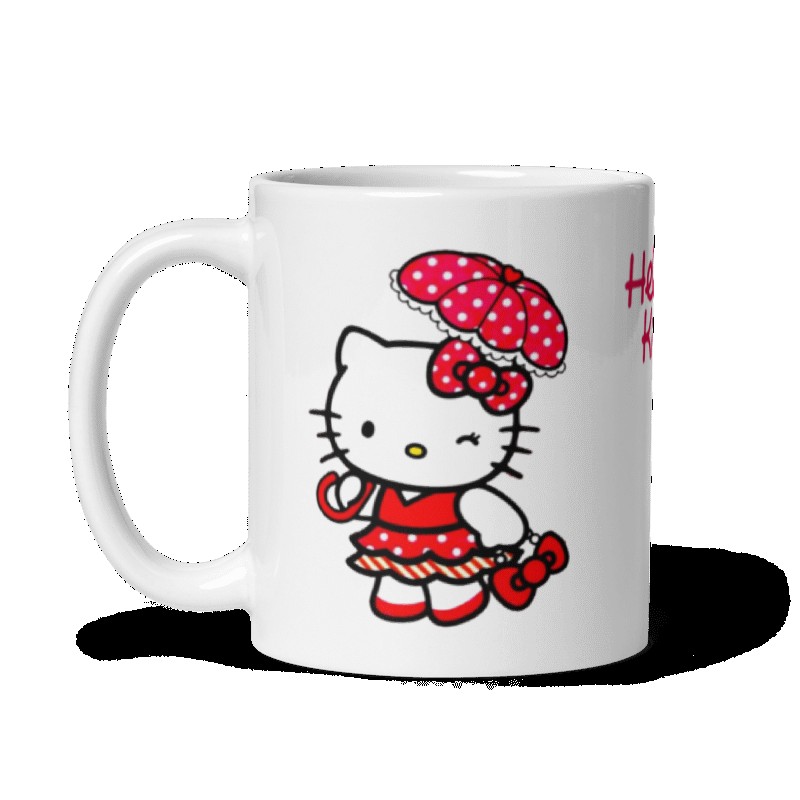Hello Kitty Baskılı Kupa Bardak Model 4