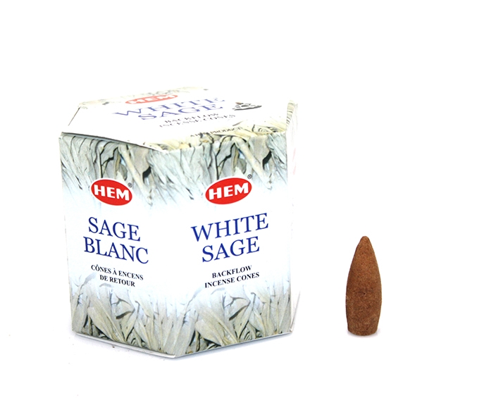 Hem White Sage Backflow Cones Tütsü