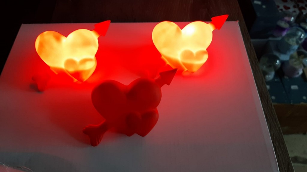 Kalp Işık 12'Li Led Aydınlatma Dekoratif Hediyelik
