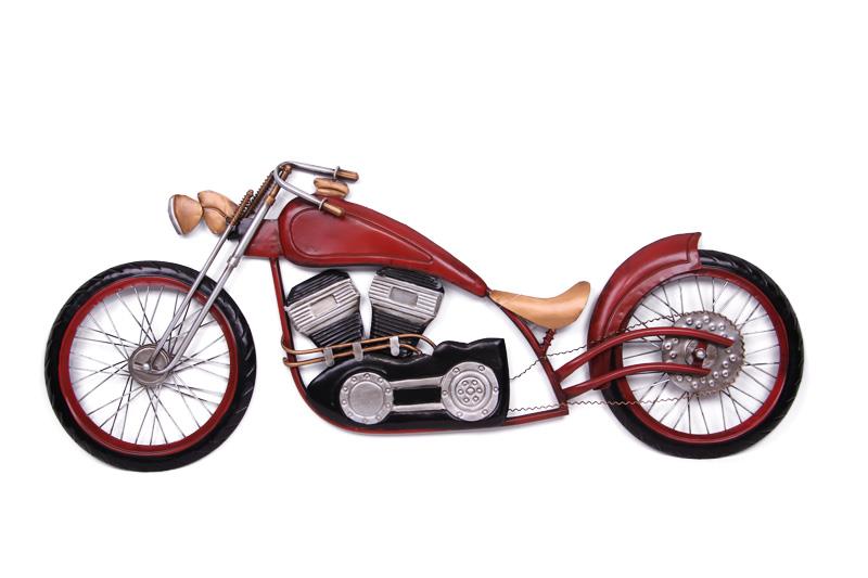 Motorsiklet Pano Vintage Dekoratif Hediyelik