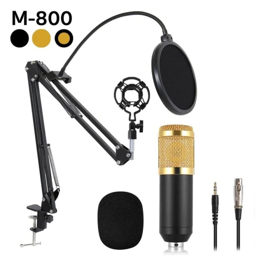 Music Dj M-800 Mikrofon Standlı Ön Panel