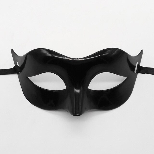 Siyah Renk Kostüm Partisi Venedik Balo Maskesi