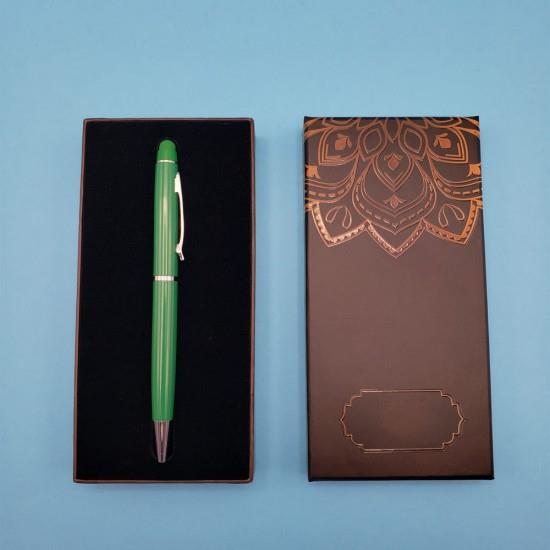 Tükenmez Kalem Yeşil Dekoratif Hediyelik