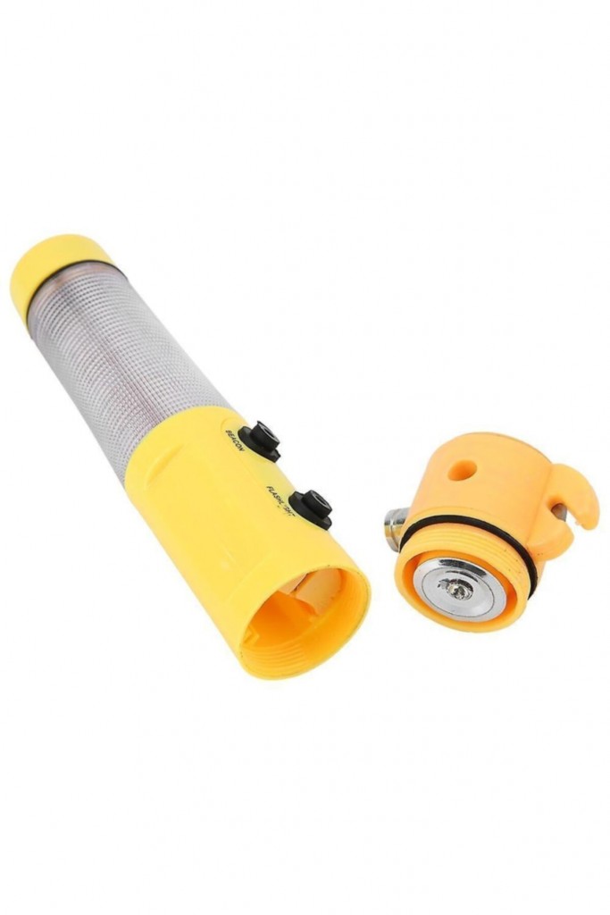 Araç Acil Durum Kiti-Ikaz Lambası El Feneri Kemer Kesici Cam Kırıcı Çekiç (Escape Hammer) Mıknatıslı