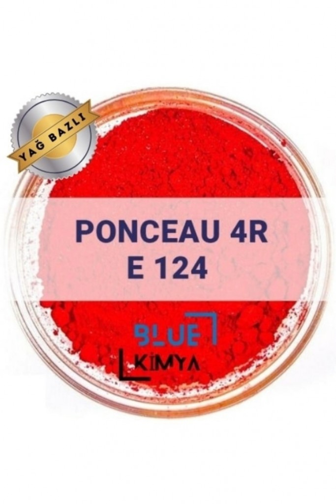 Lake Ponceau 4R 250 Gr Kırmızı E124 Yağ Bazlı Toz Gıda Boyası