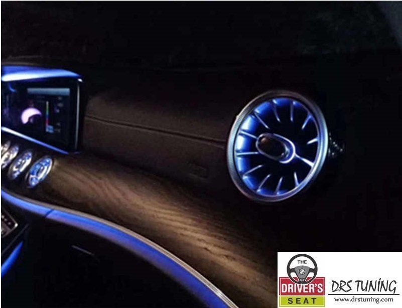 64 Renk Uyumlu Ledli Hava Izgara Mercedes C Serisi W205 İç Atmosfer Işığı