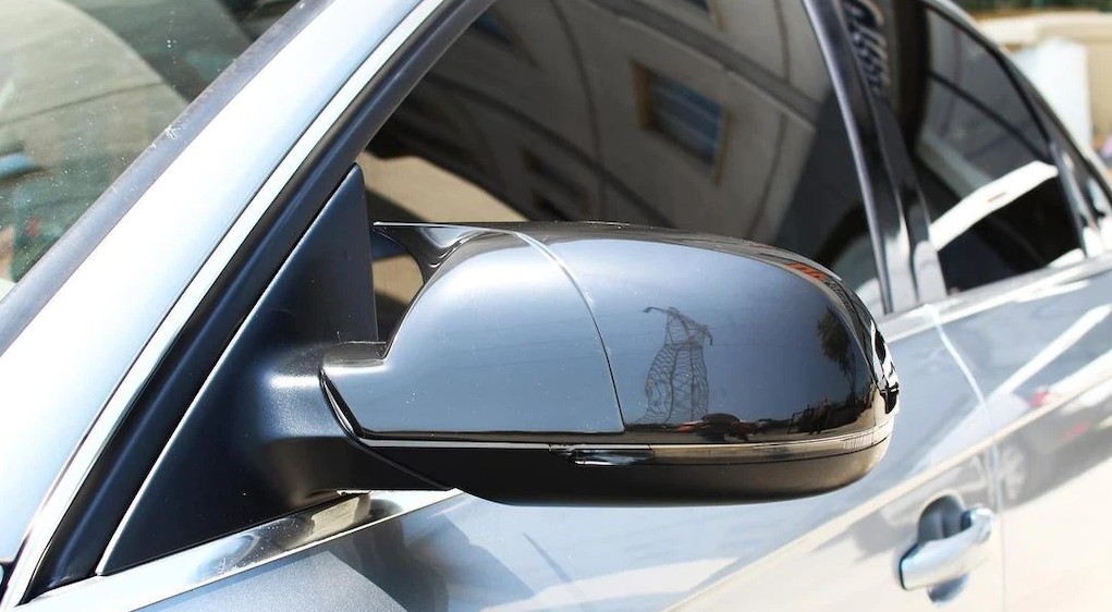 Audi A3 Uyumlu 8P 2004-2007 Batman Ayna Kapağı (Parlak Siyah)