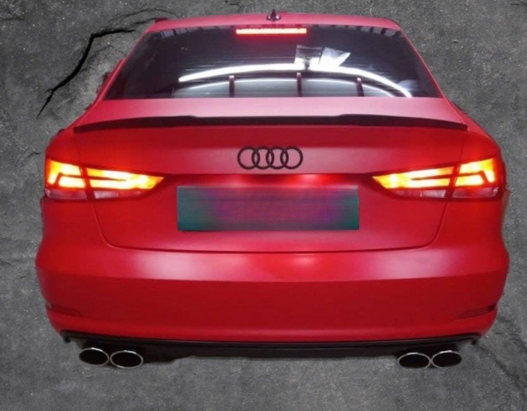 Audi A3 Uyumlu Sedan Spoiler Anatomik Boyalı
