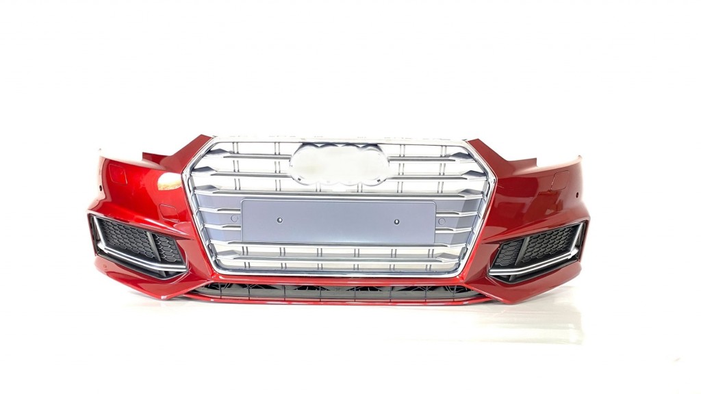 Audi A4 Uyumlu 2016-2019 S4 Yeni Tip Kapaklı Ön Tampon Panjur Seti