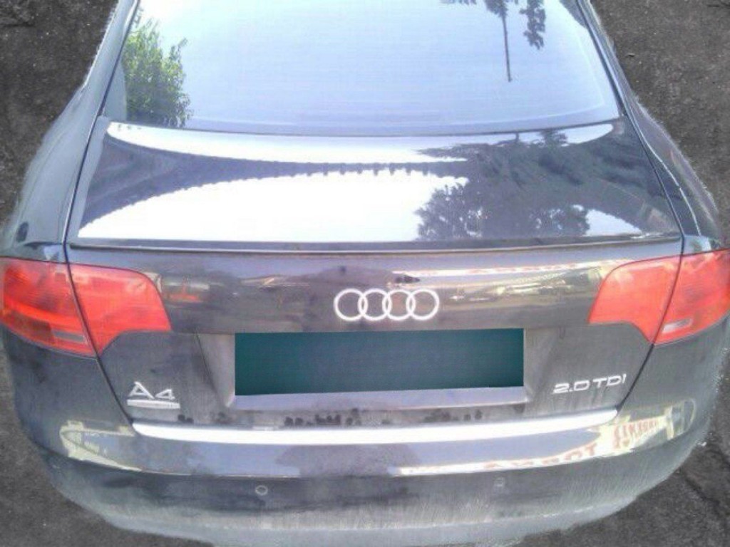 Audi A4 Uyumlu Spoiler 2005-2008 Boyalı