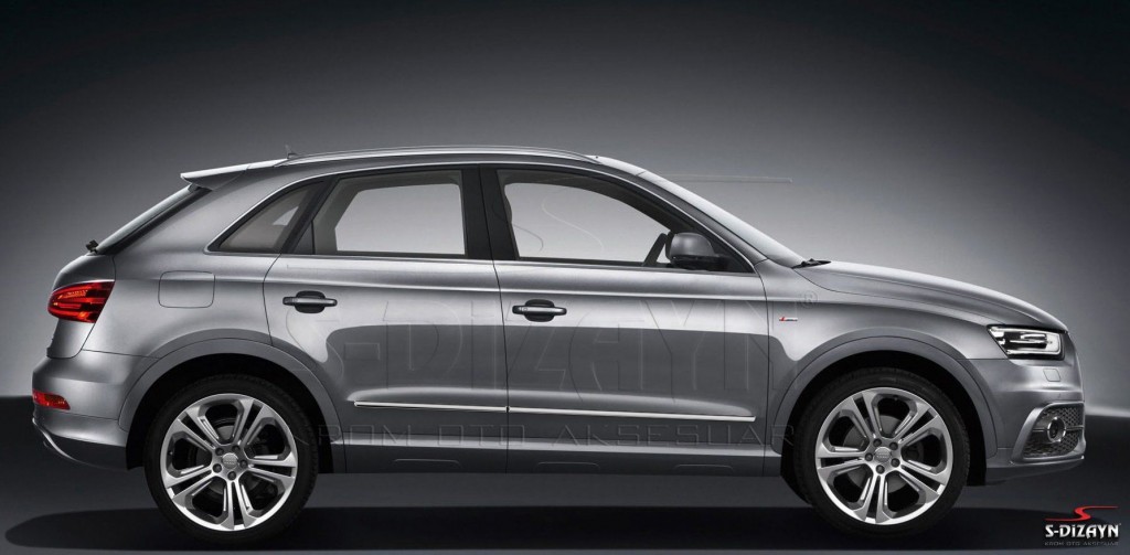 Audi Q3 Uyumlu Kapı Koruma Çıtası Krom 2012 Üzeri