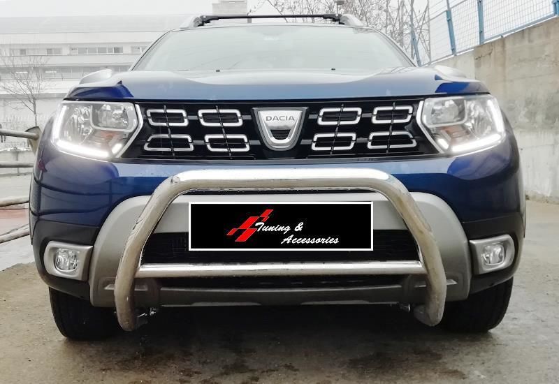Dacia Duster Uyumlu 2 Yeni Kasa 2018 - Ön Koruma Barı U Model Borulu