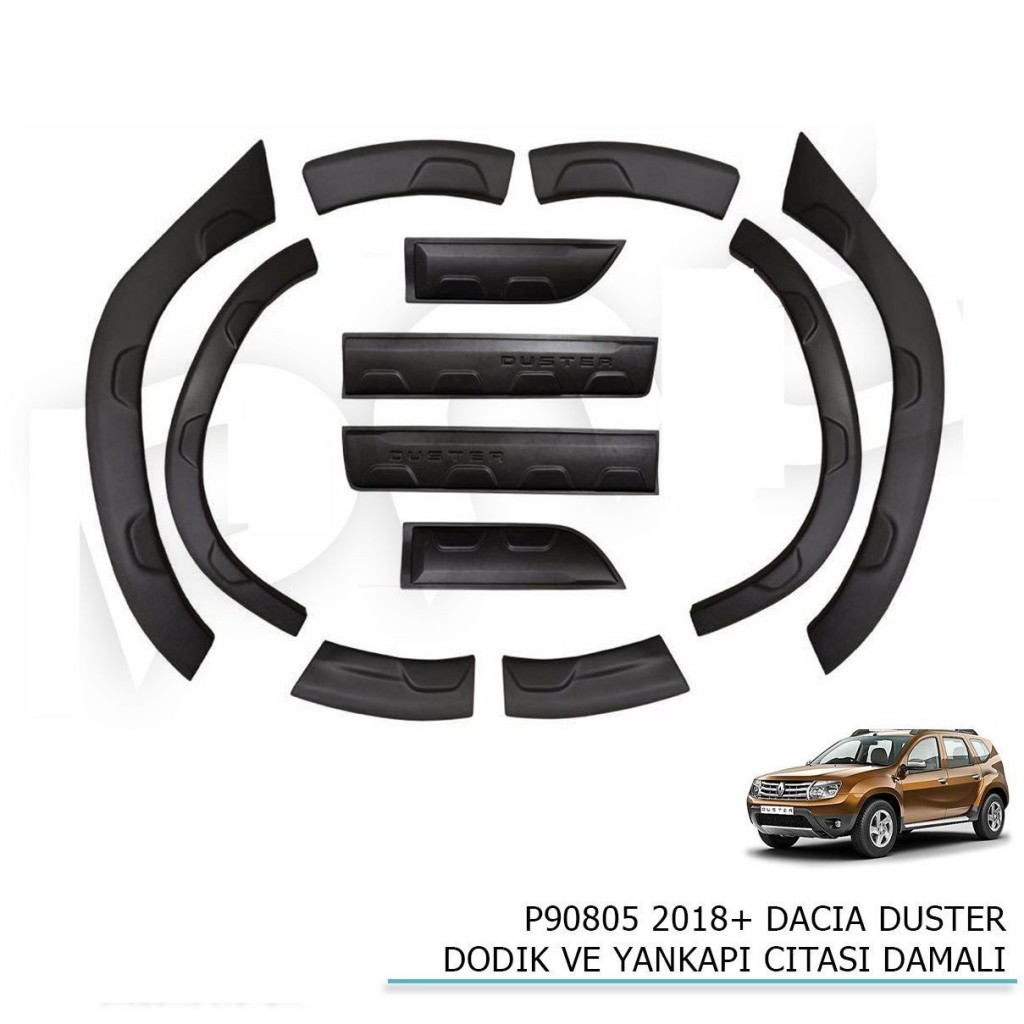 Dacia Duster Uyumlu Dodik Ve Yan Kapı Çıtası Dam 2018+ Parça