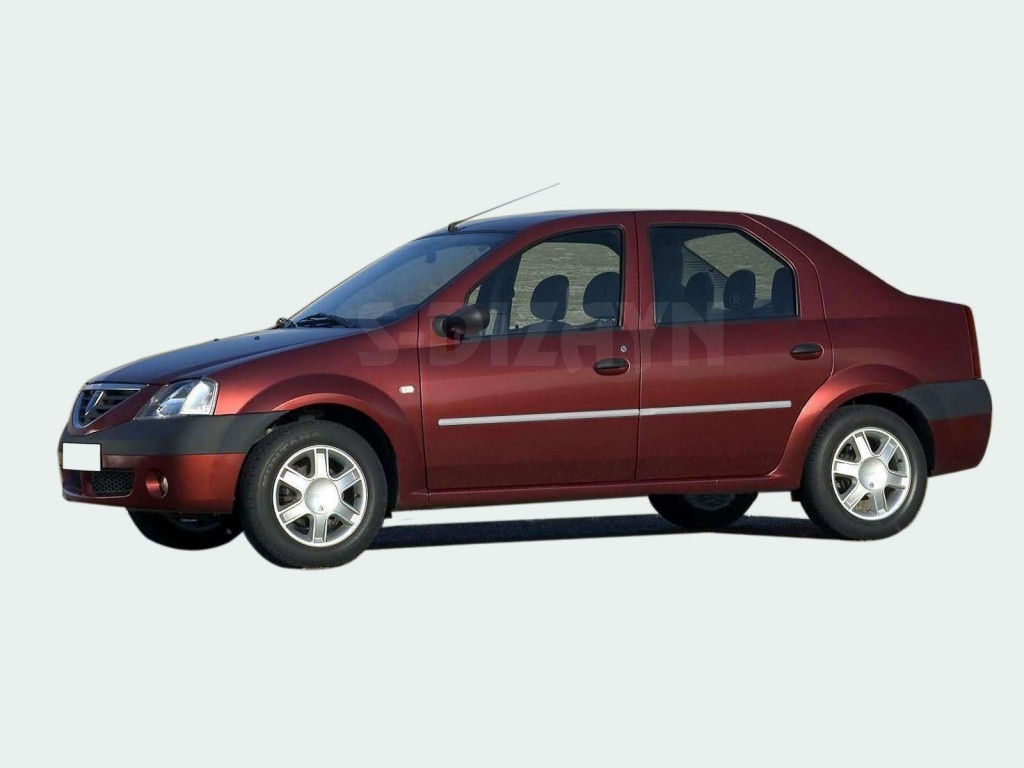 Dacia Logan Uyumlu Krom Yan Kapı Çıtası 4 Parça 2005-2013