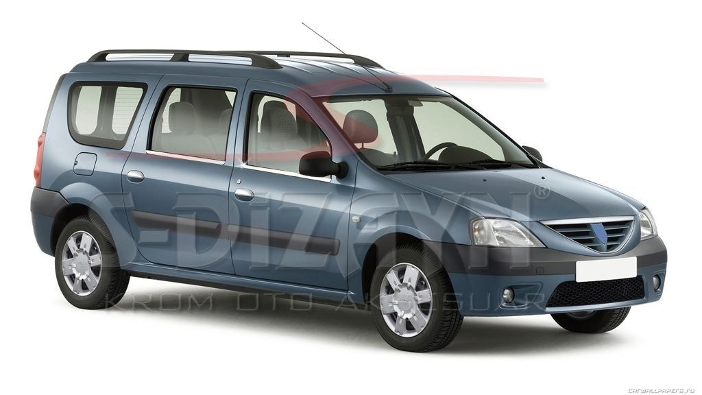 Dacia Logan Uyumlu Mcv Krom Cam Çıtası 4 Parça 2005-2012