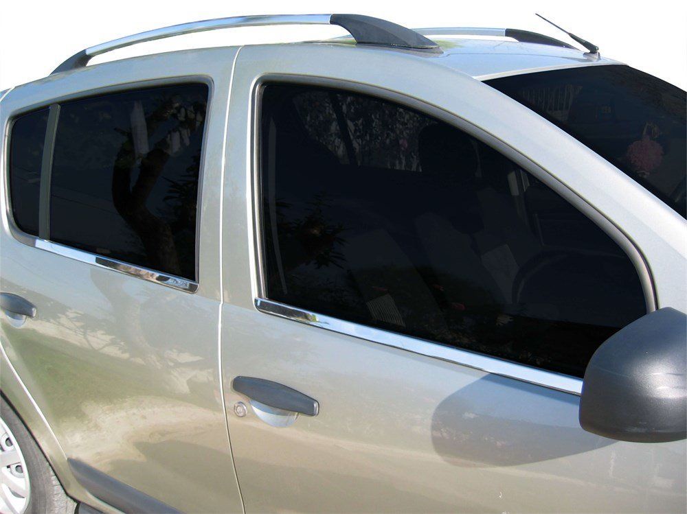 Dacia Sandero Uyumlu 1 Cam Çıtası 4 Parça  Krom 2007-2012