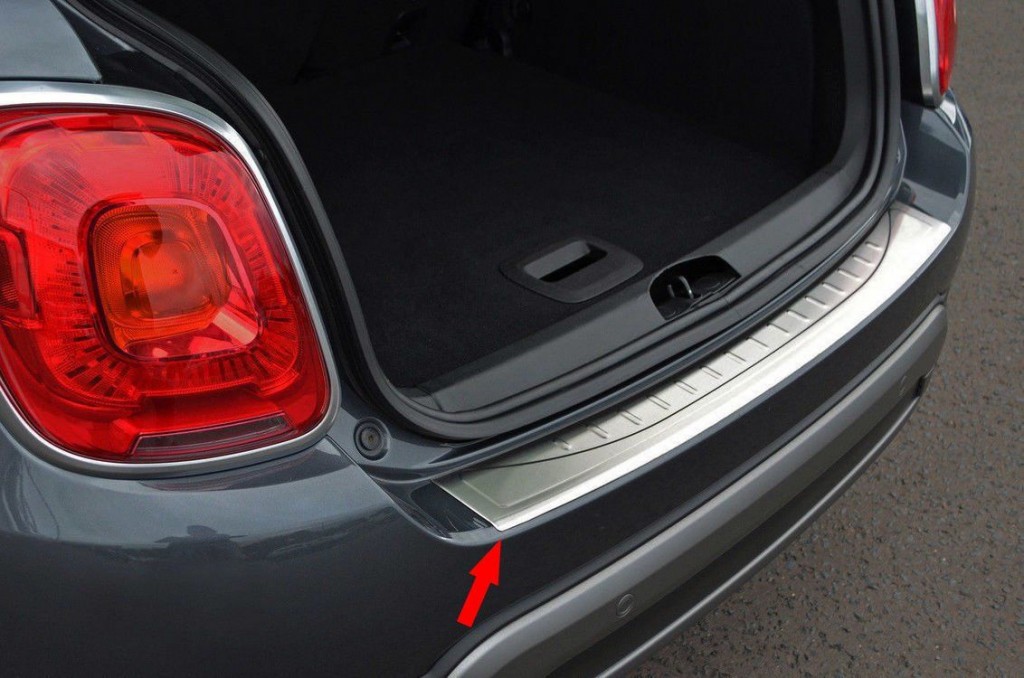 Fiat 500X Uyumlu Krom Arka Tampon Eşiği 2015 Üzeri