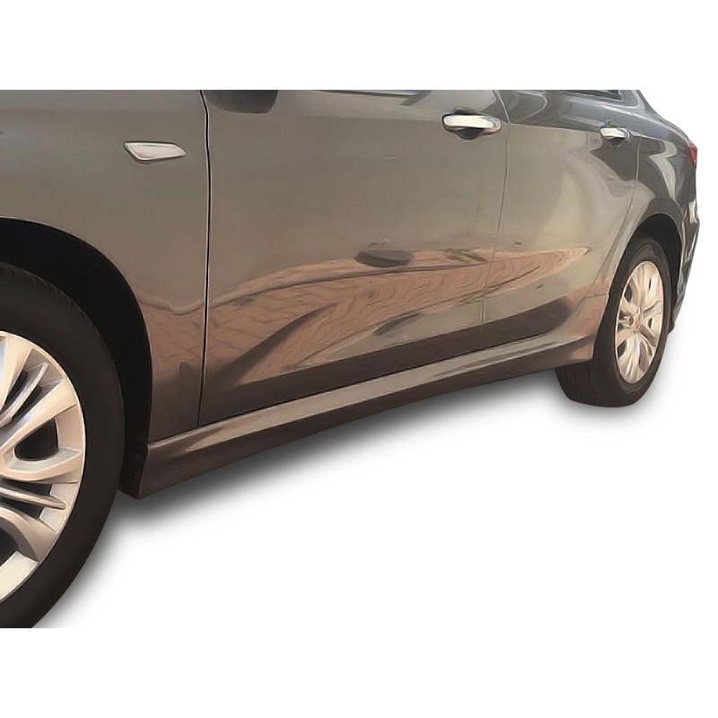 Fiat Egea Uyumlu Hatchback - Sedan (2015 - 2018) Yan Marşpiyel Seti (Plastik)