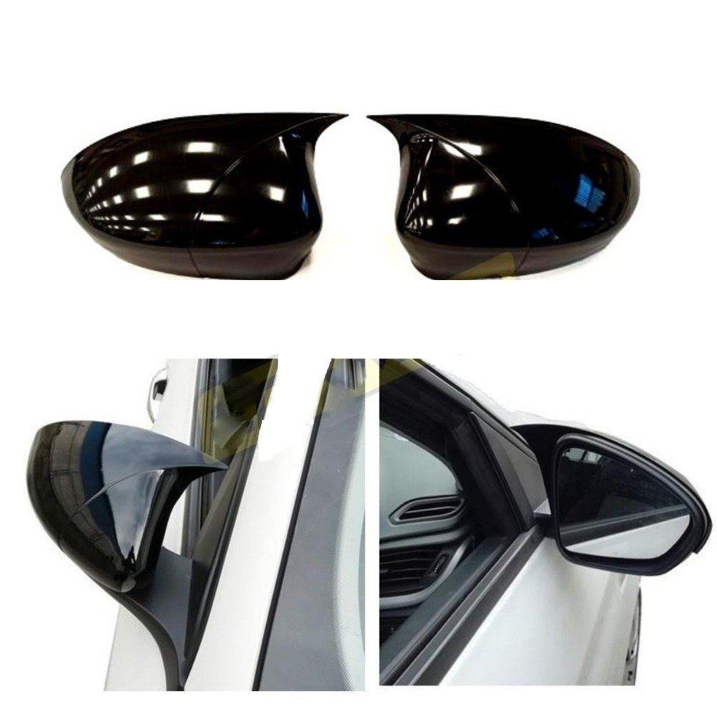 Fiat Punto Uyumlu (2009-2012) Batman Yarasa Ayna Kapağı (Parlak Siyah)