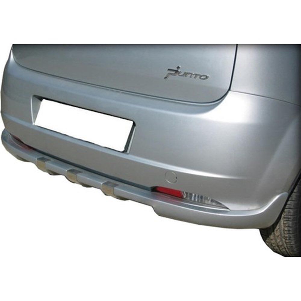 Fiat Punto Uyumlu Evo Arka Tampon Altı Kromlu Fiber 2010 Ve Sonrası
