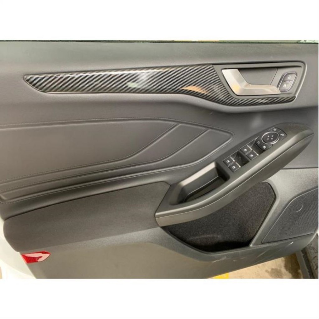 Ford Focus Uyumlu 2019+ Panel Kaplama Kalın Model - Karbon (Abs)