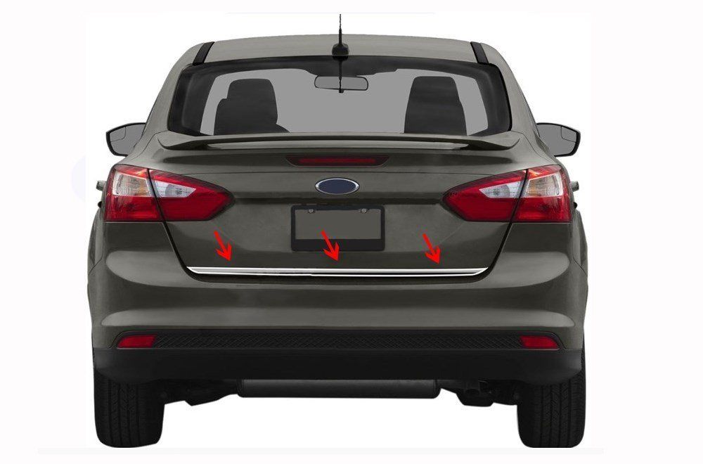 Ford Focus Uyumlu 3 Bagaj Alt Çıta Krom Sedan 2011-2014