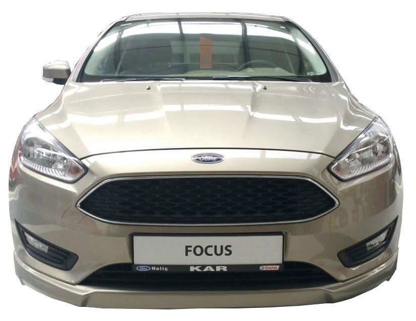 Ford Focus Uyumlu 3 Hatchback - Sedan Uyumlu (2015 - 2018) Sonrası Ön Tampon Ek (Plastik)
