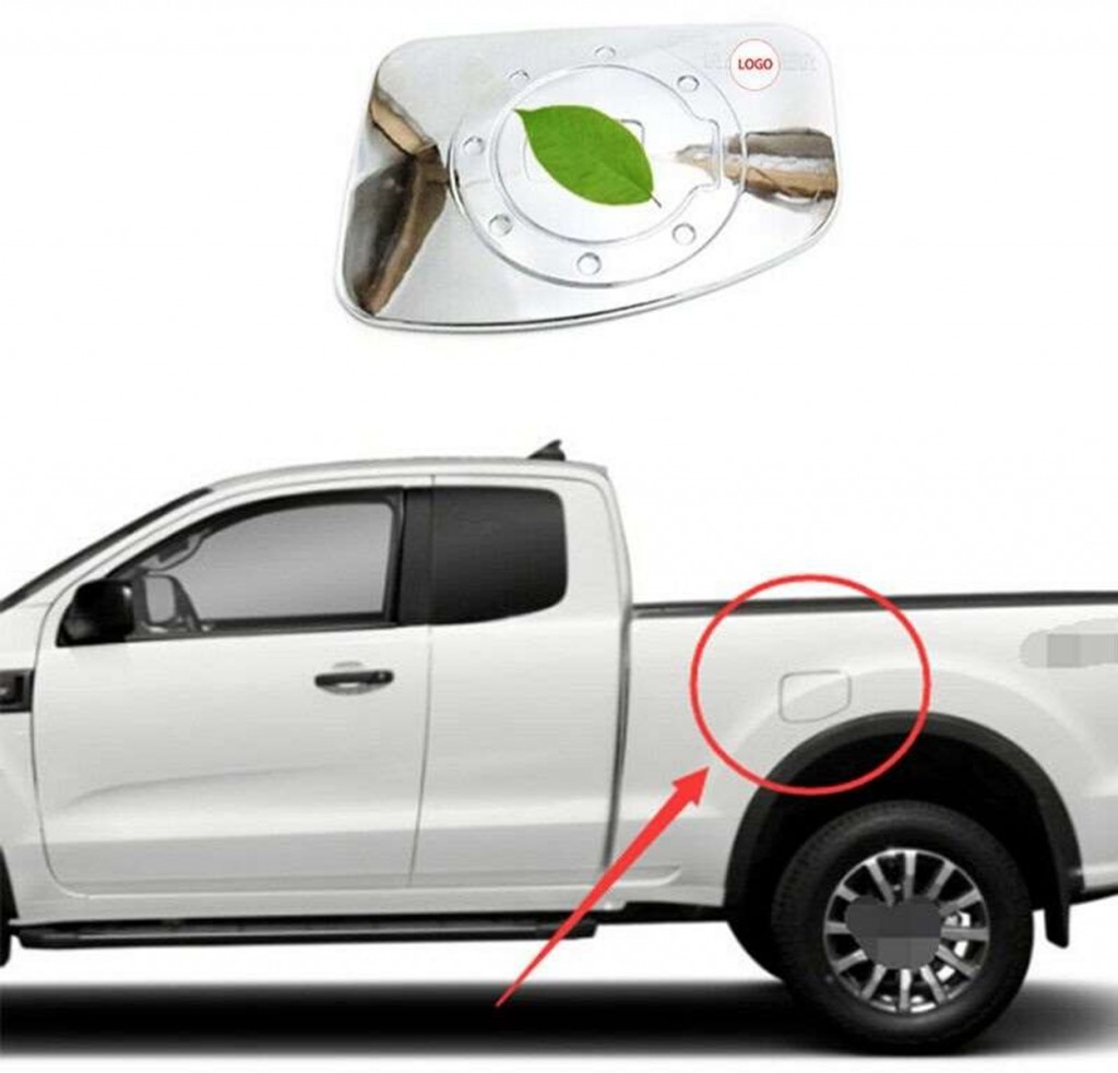 Ford Ranger Uyumlu 2015 Sonrası Depo Kapağı Kaplama Krom Parça