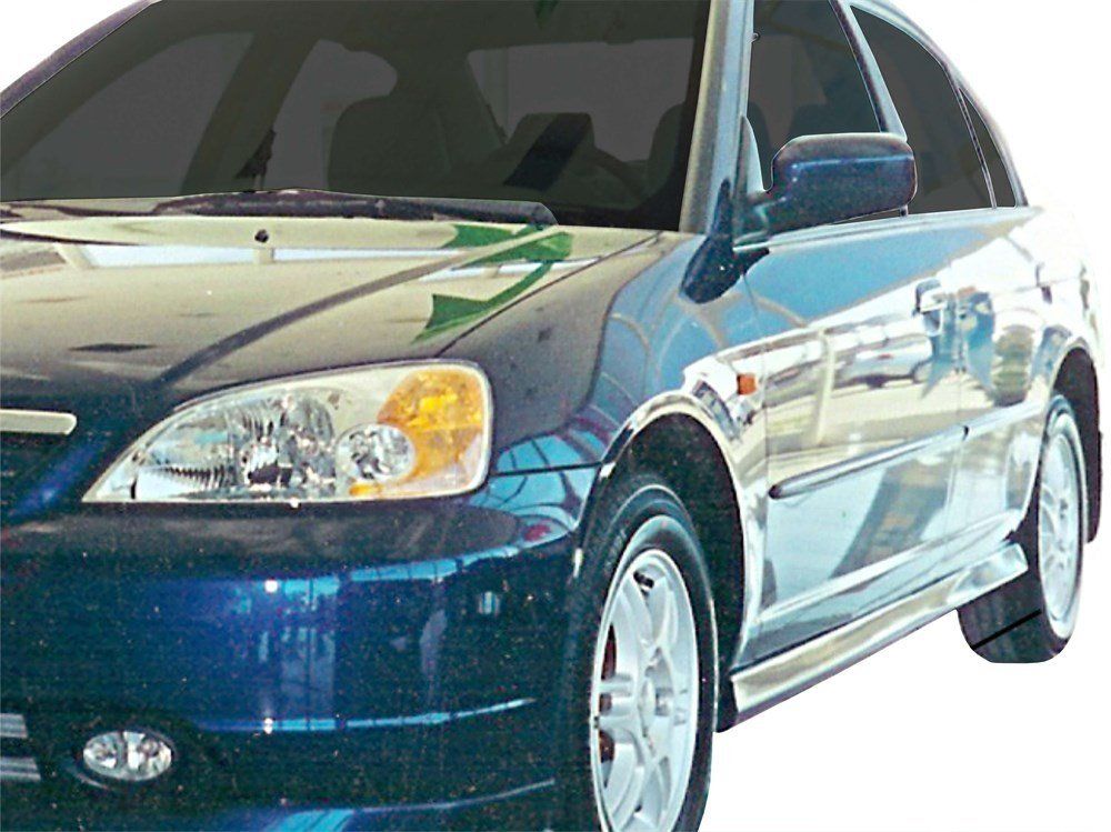 Honda Civic Uyumlu 7 Marşpiyel 2 Parça Fiber 2001-2005