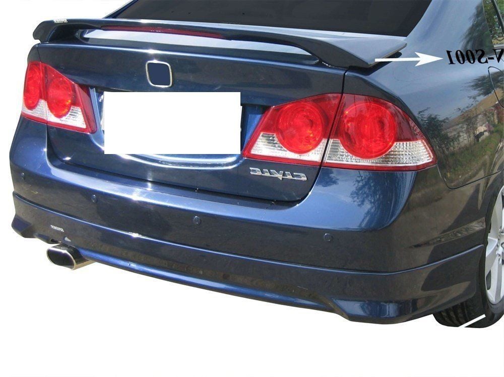 Honda Civic Uyumlu 8 Arka Tampon Altı Fiber 2006-2011