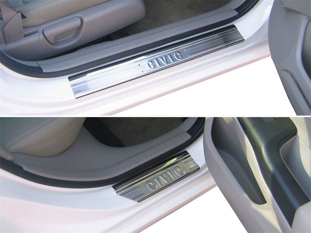 Honda Civic Uyumlu 9 Kapı Eşiği 4 Parça Krom 2012 Ve Sonrası