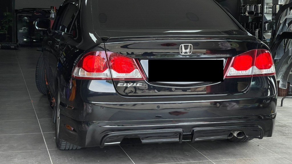 Honda Civic Uyumlu Arka Tampon Eki Ve Ön Tampon Eki 2006-2012 Boyalı Parça