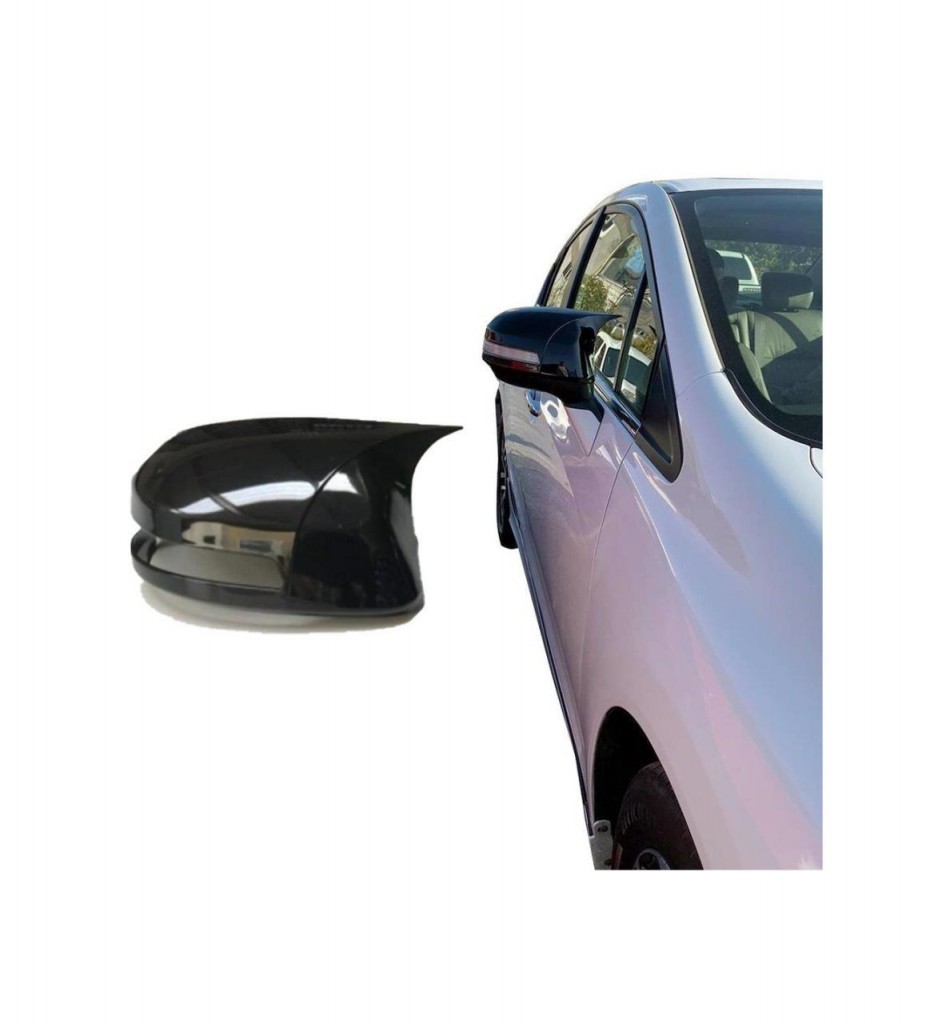 Honda Civic Uyumlu Fb7 (2012-2016) Batman Yarasa Ayna Kapağı (Parlak Siyah)