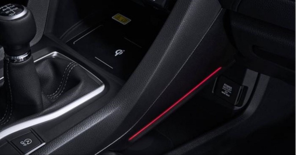 Honda Civic Uyumlu Fc5 2016-2020 Vites Konsol Aydınlatma - Kırmızı