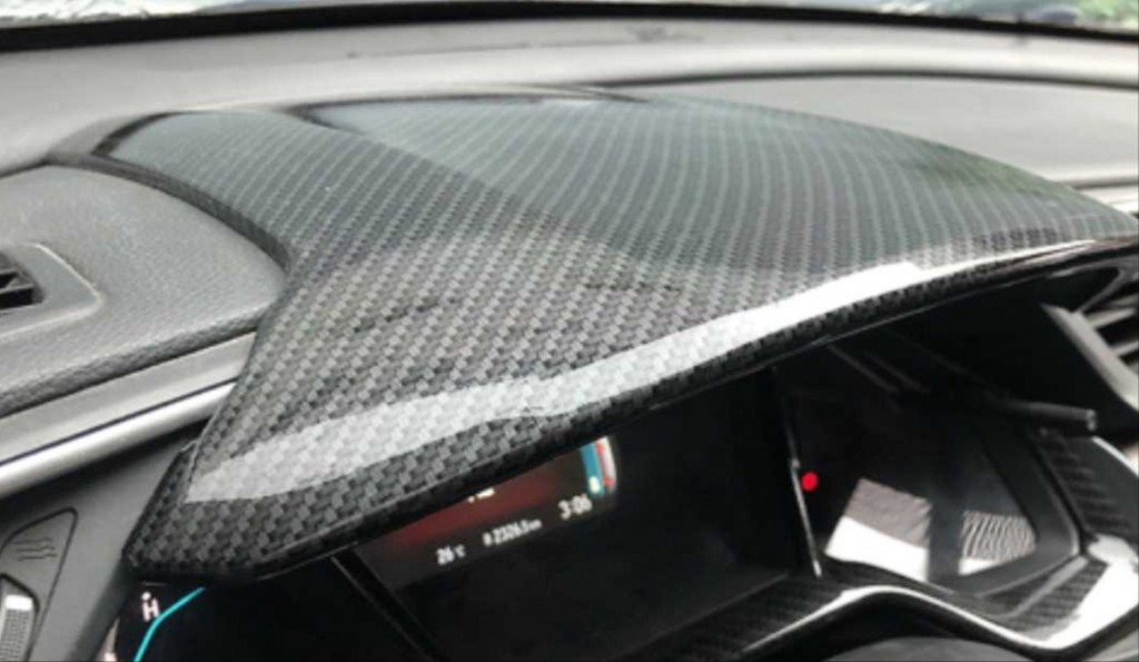 Honda Civic Uyumlu Fc5 Gösterge Üst Kaplama - Karbon