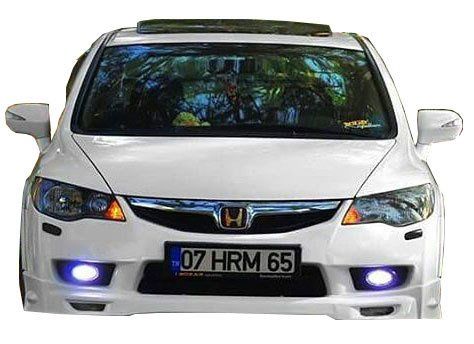 Honda Civic Uyumlu Fd6 Mugen (2009-2011) Makyajlı Ön Tampon Ek (Plastik)