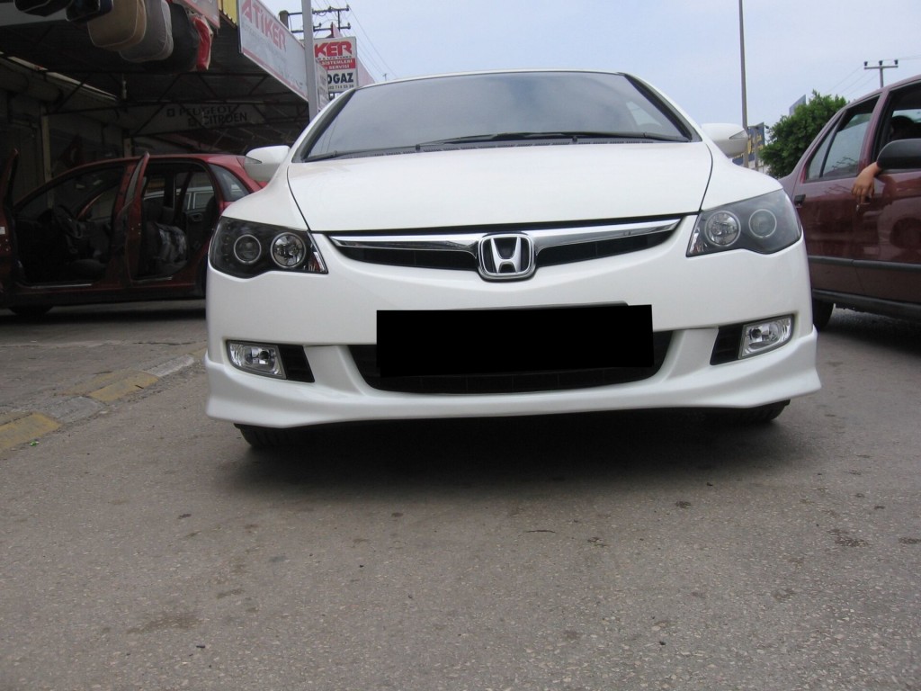 Honda Civic Uyumlu Ön Tampon Eki 2006-2012 Boyalı Parça