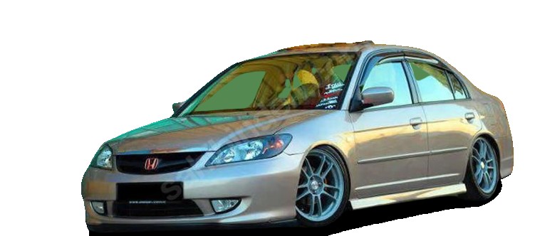 Honda Civic Uyumlu Vtec 2 (2001 - 2006) Marşpiyel Seti (Plastik)