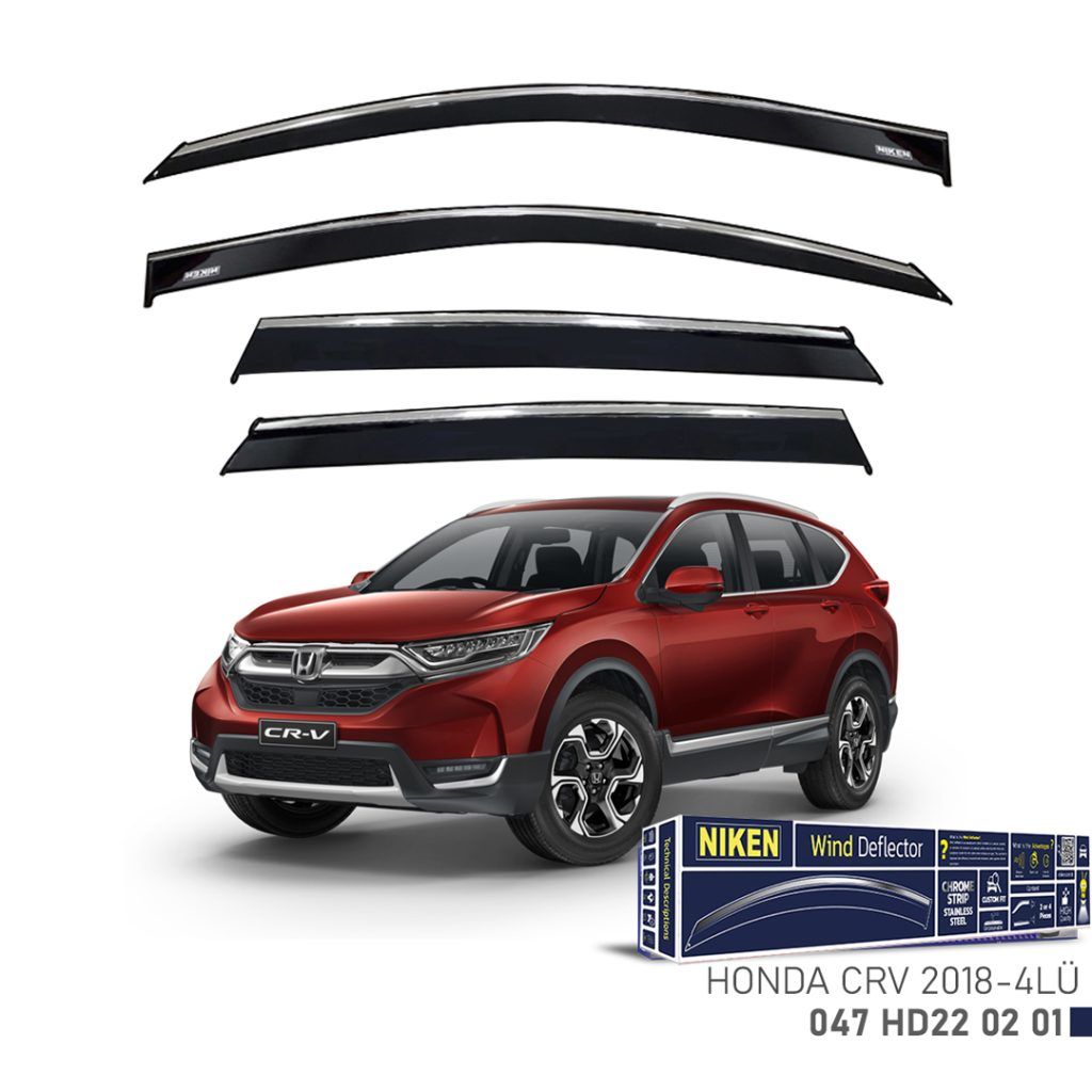 Honda Crv Uyumlu Kromlu Cam Rüzgarlığı 4Lü -2018 Parça