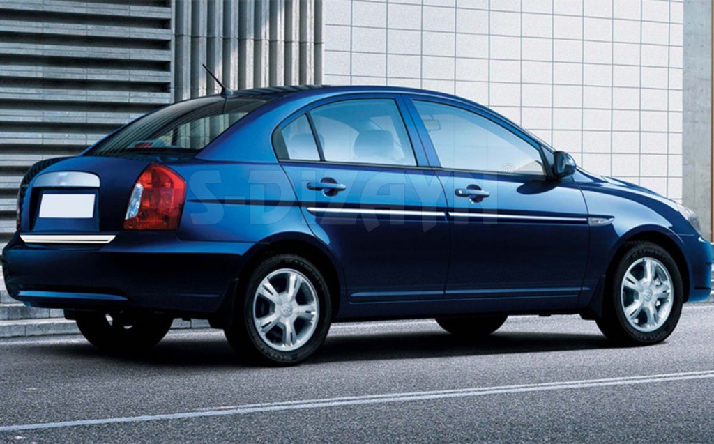 Hyundai Accent Uyumlu Era Krom Bagaj Alt Çıta 2005-2011