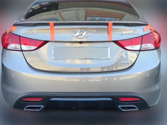 Hyundai Elantra Uyumlu 2011-2015 Boyalı Anatomik Spoiler