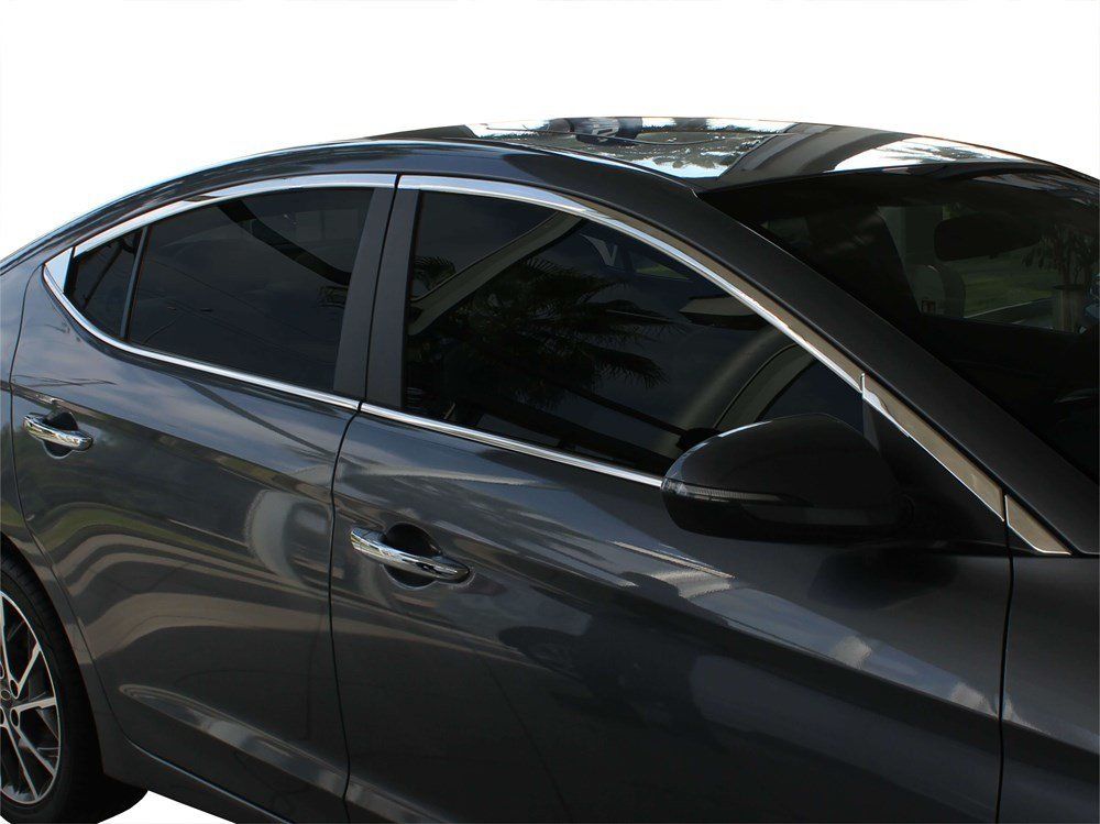 Hyundai Elantra Uyumlu 6 Cam Çerçevesi 14 Parça Krom 2016 Ve Sonrası