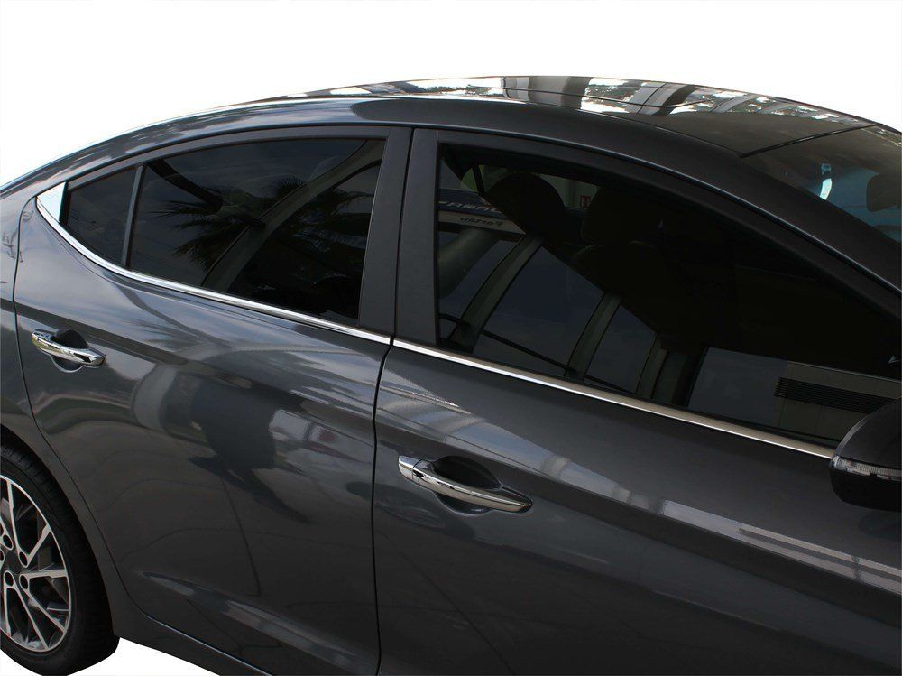 Hyundai Elantra Uyumlu 6 Cam Çıtası 6  Parça Krom 2016 Ve Sonrası