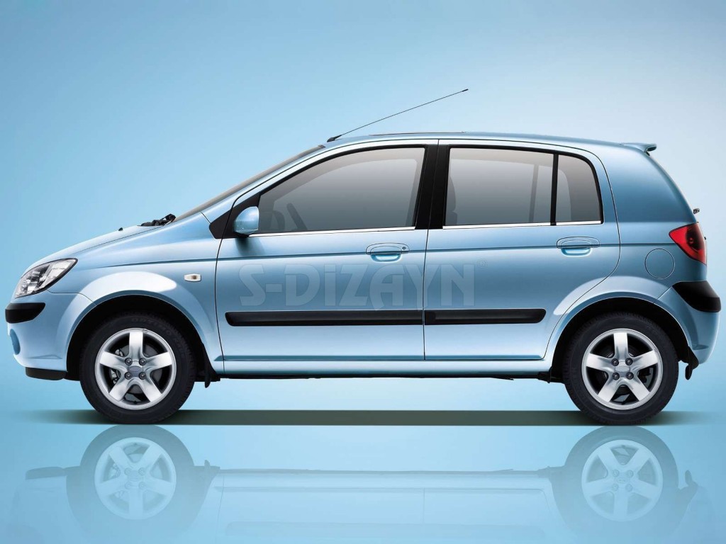 Hyundai Getz Uyumlu Krom Cam Çıtası 6 Parça 2002-2011