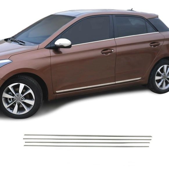 Hyundai İ-20 Uyumlu Yan Kapı Çıtası 2014 Paslanmaz Çelik Parça