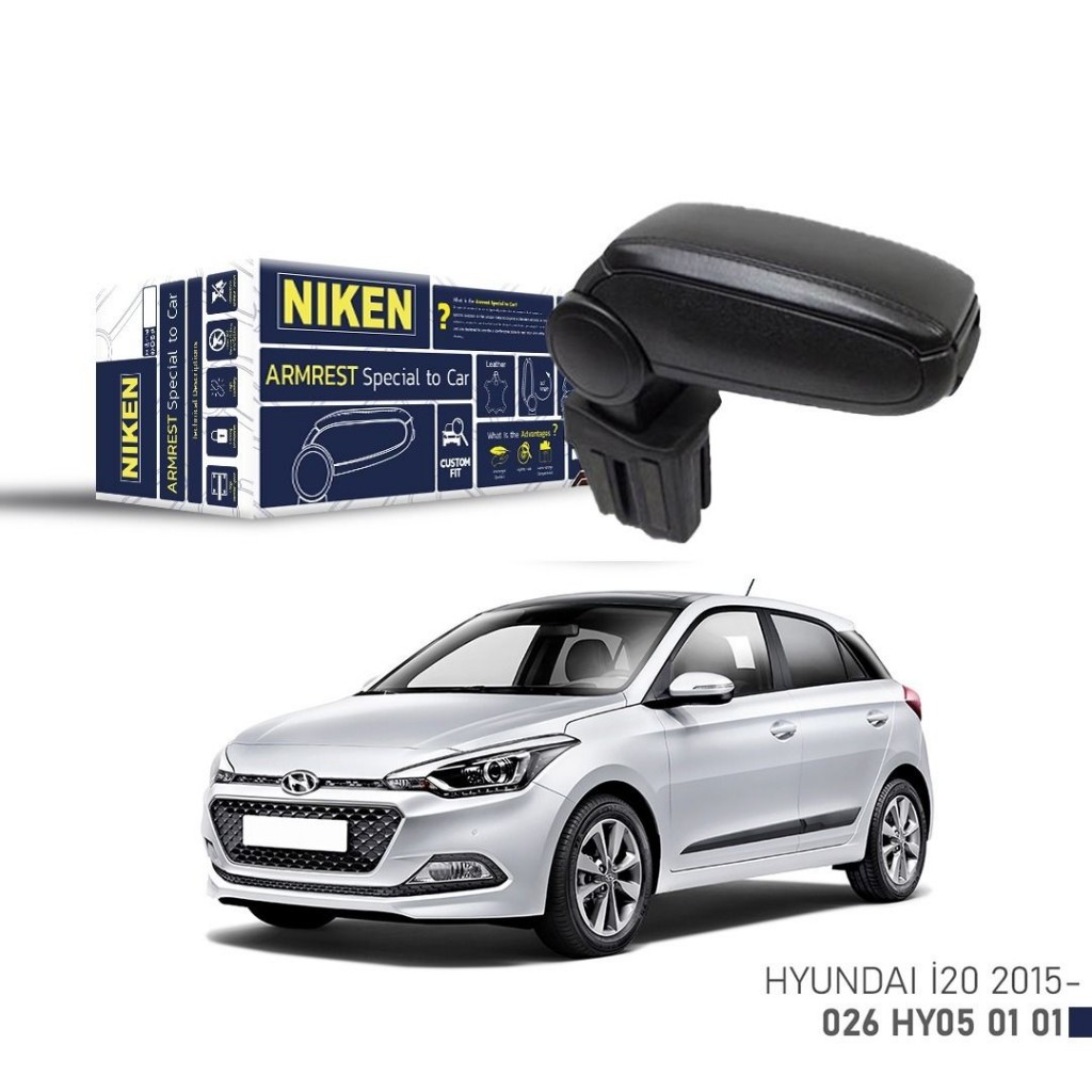 Hyundai İ20 Uyumlu -2015 Araca Özel Kol Dayama Siyah Niken Parça