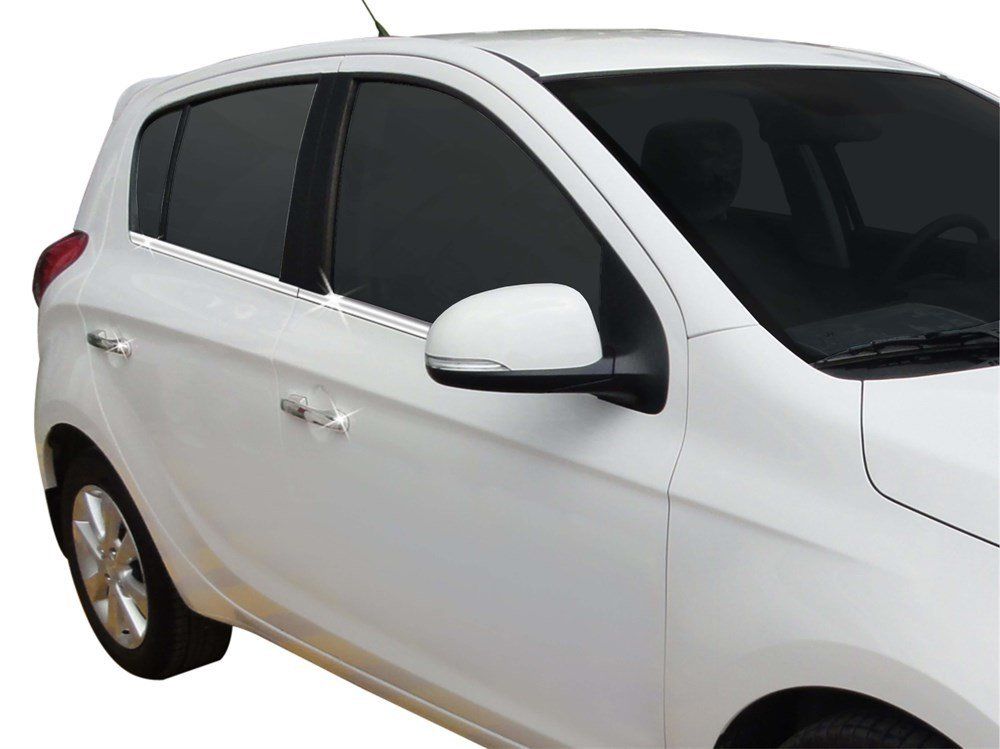 Hyundai İ20 Uyumlu Cam Çıtası 4 Parça  Krom 2009-2014