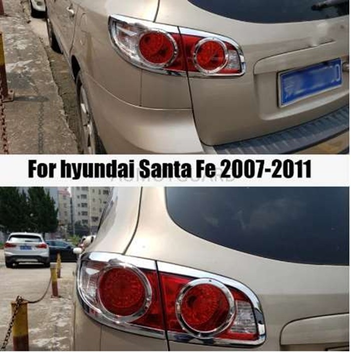 Hyundai Santa Uyumlu Fe 2006 2012 Arka Stop Kaplama Abs Krom Parça